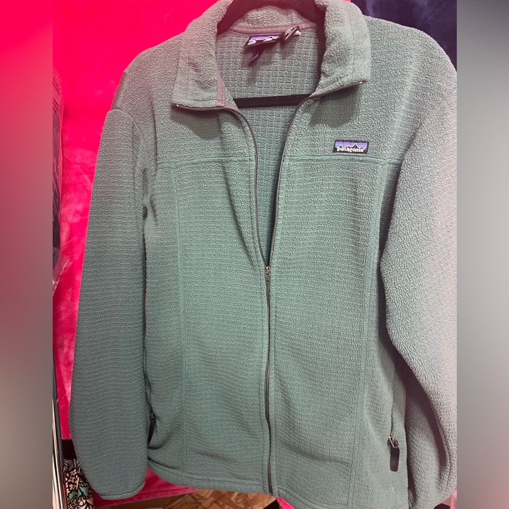 Patagonia Sage‎ Green Fleece Utility Jacket